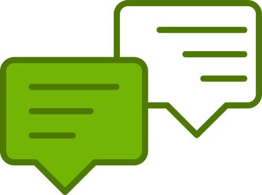 İleti ağı simgesi basit vektör illüstrasyonu