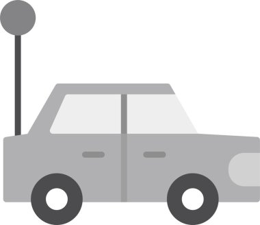 - Araba. Web simgesi basit illüstrasyon