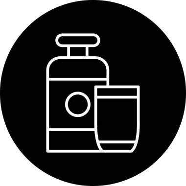 süt ağı ikonu vektör illüstrasyonu 