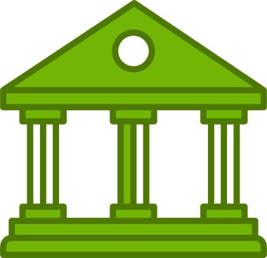 Belediye Binası web simgesi basit tasarım 