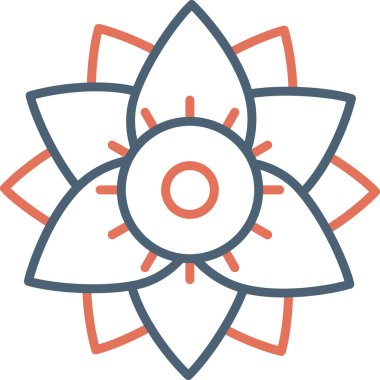 güzel çiçek vektör simgesi 