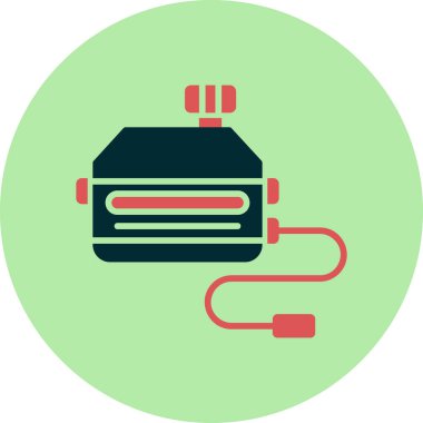 Servo. Web simgesi basit illüstrasyon