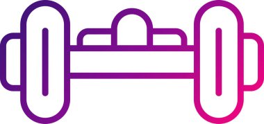 hoverboard simgesi, vektör illüstrasyonu basit tasarım