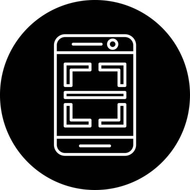 Taranıyor. Web simgesi basit illüstrasyon