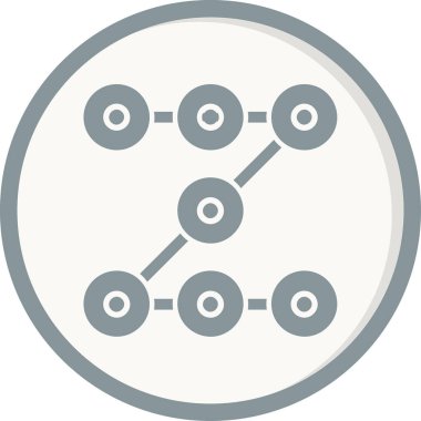 Engelleme zinciri. Web simgesi basit tasarım