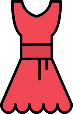 Elbise. Web simgesi basit illüstrasyon 