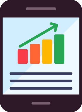 Cep telefonu. Web simgesi basit illüstrasyon