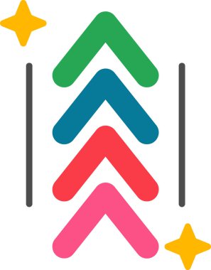 Basit ok simgesi vektör illüstrasyonu