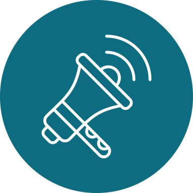 Basit duyuru vektörü düz illüstrasyon