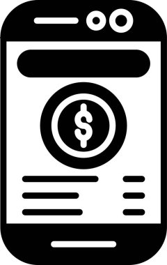 Ödeme. Web simgesi basit illüstrasyon