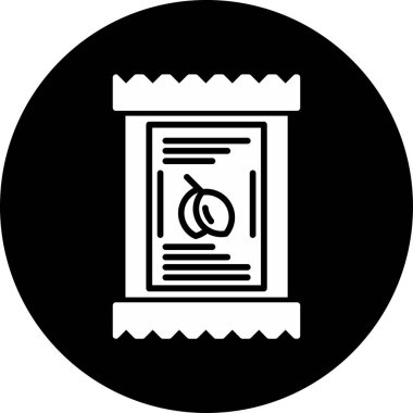 Ekstra Zeytin Paketi Simgesi Resimlendirmesi Beyaz Arkaplanda İzole Edildi