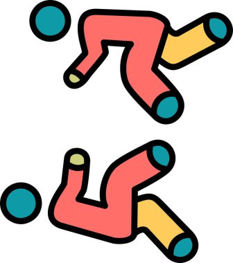 Uçuyorum. Web simgesi basit illüstrasyon