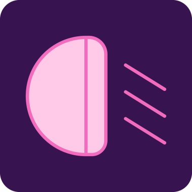 Otomobil Işığı Web simgesi vektör çizimi