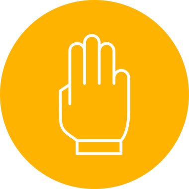 El hareketi simgesi, vektör illüstrasyonu