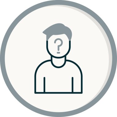 Anonim Web simgesi vektör illüstrasyonu