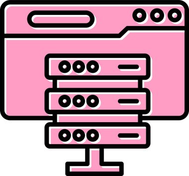 Ev sahipliği. Web simgesi basit illüstrasyon 