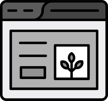 Web sitesi simgesi, vektör illüstrasyonu basit tasarım