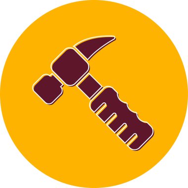 Çekiç ağı simgesi, basit vektör illüstrasyonu 