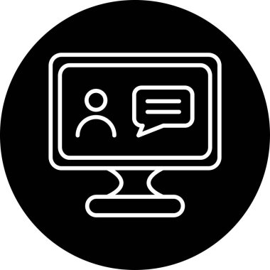 Online eğitim. Web simgesi basit tasarım