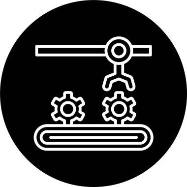 Taşıyıcı Şerit web simgesi, vektör illüstrasyonu