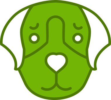 Av köpeği. Web simgesi basit tasarım