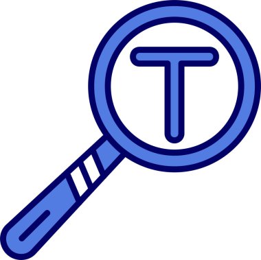 Metin Analiz simgesi vektör illüstrasyonu 