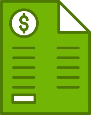 Bill simgesi, vektör illüstrasyonu basit tasarım