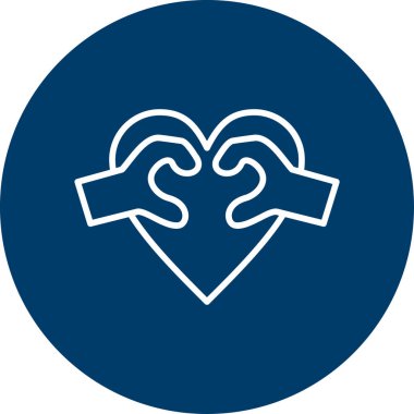 Seni seviyorum ikon vektör çizimi