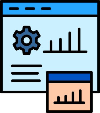Soyut bir kullanıcı veri sembolünün biçimlendirilmiş vektör çizimi.