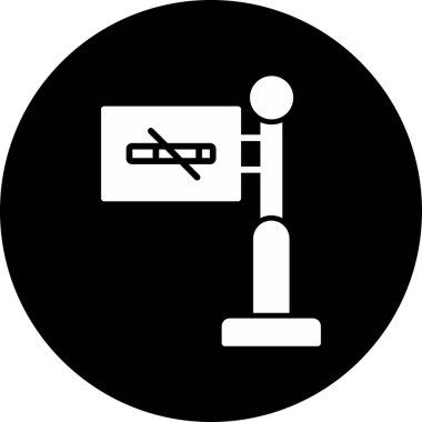 Basit Sigara İçilmez simgesi