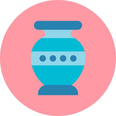 Vazo. Web simgesi basit illüstrasyon
