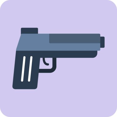 Pompalı tüfek ikonu. Web için tabanca vektör simgelerinin basit çizimi 