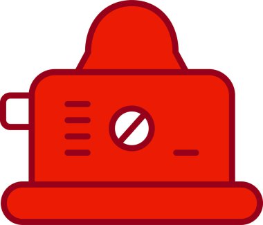 ekmek kızartma makinesi web simgesi, vektör çizim