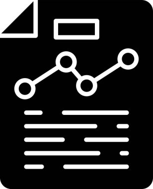 belge mali Rapor vektör simgesi  