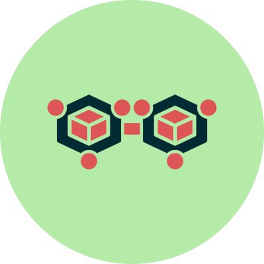 Engelleme zinciri. Web simgesi basit tasarım