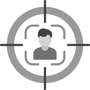 hedef simge, vektör illüstrasyonu basit tasarım