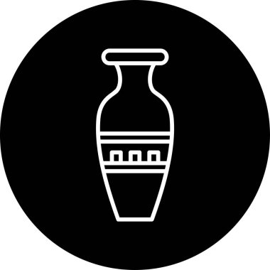 Vazo. Web simgesi basit illüstrasyon