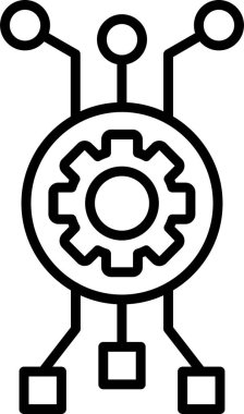 algoritma web simgesi vektör illüstrasyonu