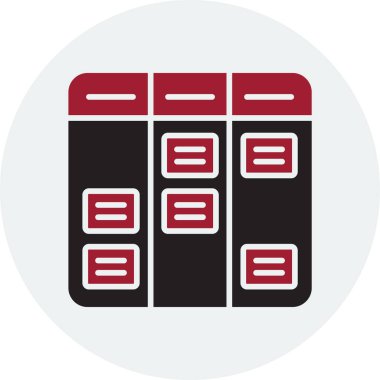 Kanban akış şeması doğrusal simgesi. Not simgesi olan tahta. İş akışı yönetimi. Çalışmalar devam ediyor. Program sistemi. İnce çizgili çizim. Contour sembolü. Vektör çizimi. Düzenlenebilir vuruş