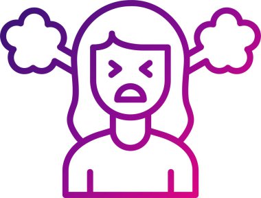 kızgın ifade vektör illüstrasyon tasarımı 