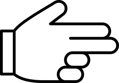 Silah hareketi. Web simgesi basit illüstrasyon