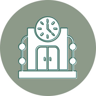 Zaman Makinesi ikon vektör çizimi