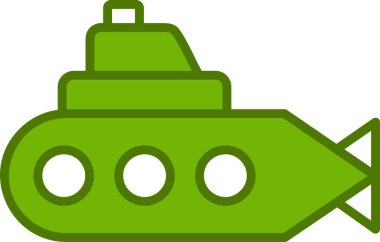 denizaltı ağ simgesi, basit vektör illüstrasyonu