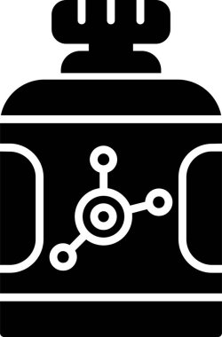 Aşı simgesi tasarımının vektör çizimi