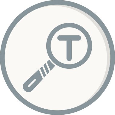 Metin Analiz simgesi vektör illüstrasyonu 