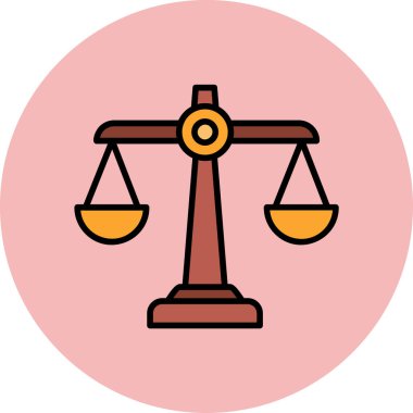 Hukuk. Web simgesi basit tasarım