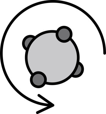 Metabolizma ağ ikonu vektör çizimi