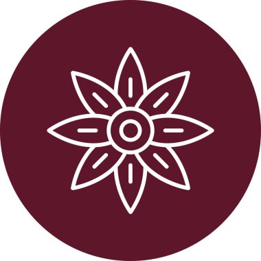 Kaplan zambağı. Web simgesi basit illüstrasyon