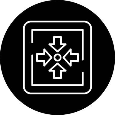 Nokta İşareti Web simgesi vektör illüstrasyonunu monte et