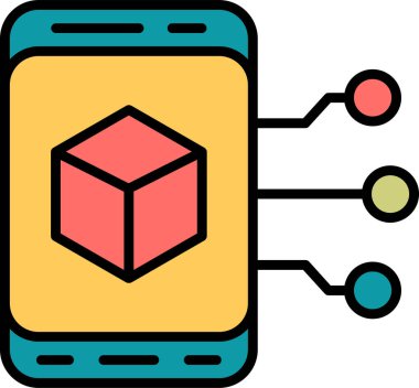 Artırılmış Reality web simgesi vektör çizimi